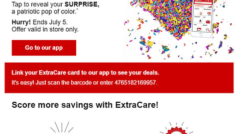 CVS 'ExtraCare H(app)iness Event' Email